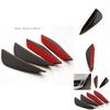 Luxurious Car Styling 4pcs Universal Car Front Bumper Lip Fin Air Knife Kit For A Chic Look