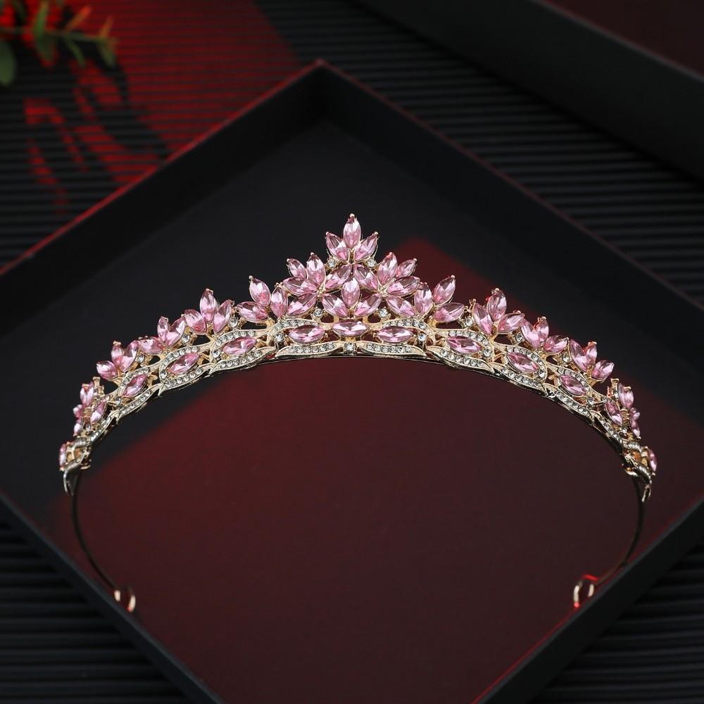 Elegant Baroque Crystal Crown Sparkling Luxury Crystal Tiara  Gorgeous Accessories