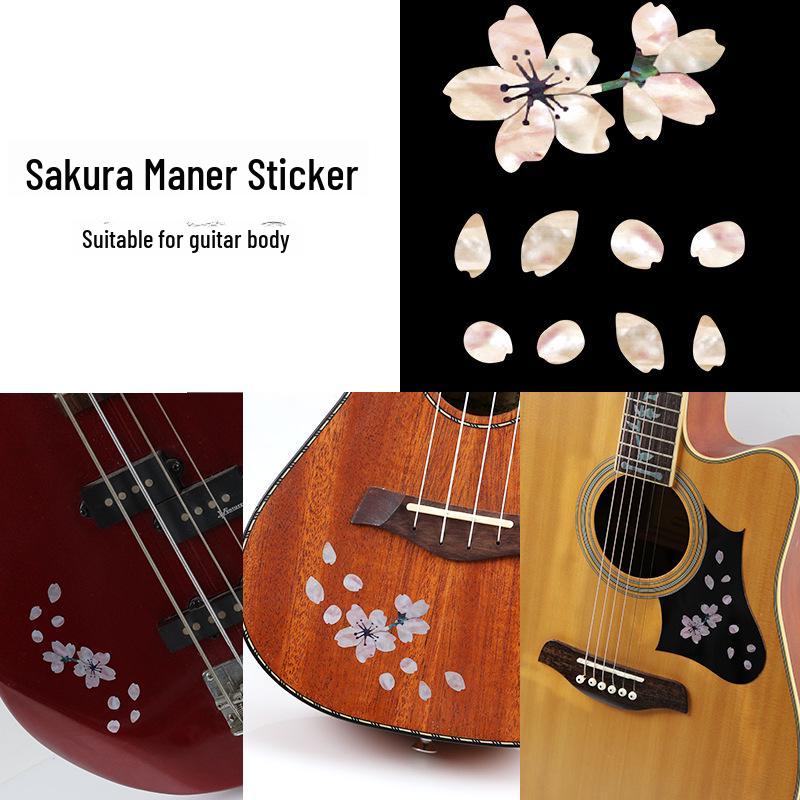 Personalized Guitar Sticker Set: Decorative Fingerboard and Panel Protectors for Acoustic and Electric Guitars.