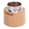 Coffee Capsule Refill Kit with 50pcs Aluminum Foil Seals Lids Spoon Brush Ring Clip Solid Wood