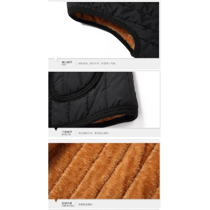 Middle Aged Men Fleece Lined Casual Winter Vest