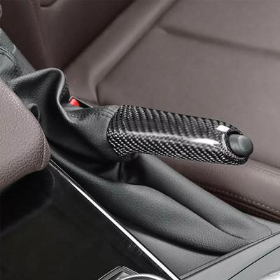 Carbon Fiber Color Front Handbrake Brake Handle Cover Look E46 E92 For BMW Fiber E90 E60 F30 Ca P4Q8