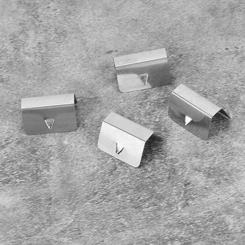 Universal Car Wind Rain Deflector Channel Stainless Steel Fixing Retaining Clips Set