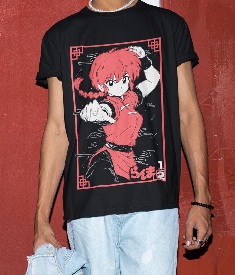2026 Summer Hot Sale Unisex Ranma Saotome Anime T-shirt, Genma Panda Manga Shirt