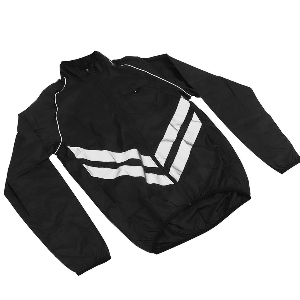 Radjacke Herren Winddicht Wasserdicht Reflektierend Langarm Oberteil für Offroad Mountain Road Riding Angeln