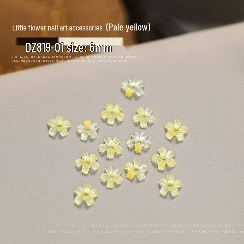 

Internet sensation 3D five-petal flower nail art accessories – mini and large mixed style decorations.