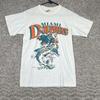 Miami Dolphins Rare Design White Short Sleeve T-shirt Jack Davis HN2171