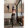 New Women's Cargo Pants, High Waist Wide Leg Straight Casual Trousers with Quick-Dry Fabric, Lightweight Summer American Retro Joggers