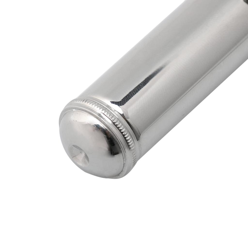 Imbinare cap flaut Tub principal Muștiuc Piese de schimb pentru flaut Alamă placată cu nichel Lungime 20 mm Soclu 22,6 cm