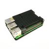 Raspberry Pi 4/3 Aluminum Case with Dual Cooling Fan Metal Shell Black Enclosure for RPI Raspberry Pi 4B/3B/3B+
