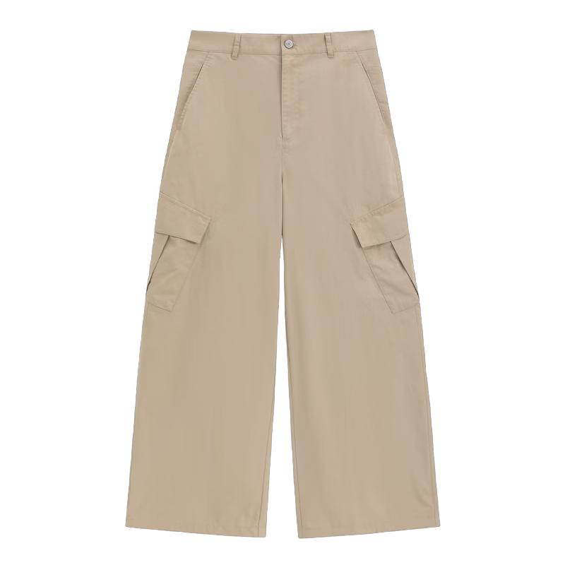 GAP Women s Classic Washed Wide-Leg Cargo Pants 160/66A