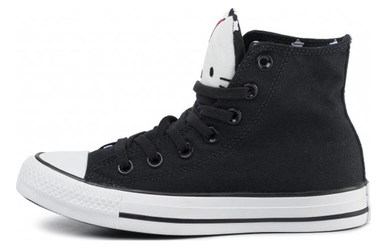 Women's Sneakers Converse Chuck Taylor All Star Hi Hello Kitty Black (Women's) Black/Fiery Red-White