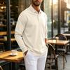 Herren Langarmhemd Button-Down-Kragen Farbe Entspannte Passform Lässig