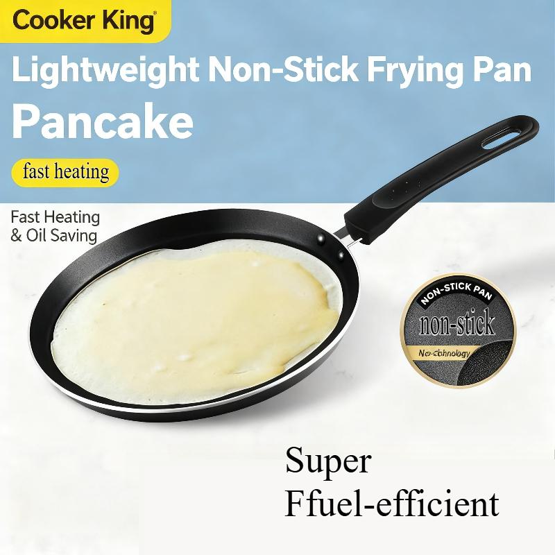 Banji flat-bottom non-stick frying pan, household flat-bottom non-stick frying pan, universal for induction cooker