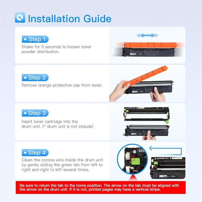 Kompatibler Toner - 1GOLD - TN248XL - Mehrfarbig - 3000 Seiten (Schwarz) - Einfach zu installieren