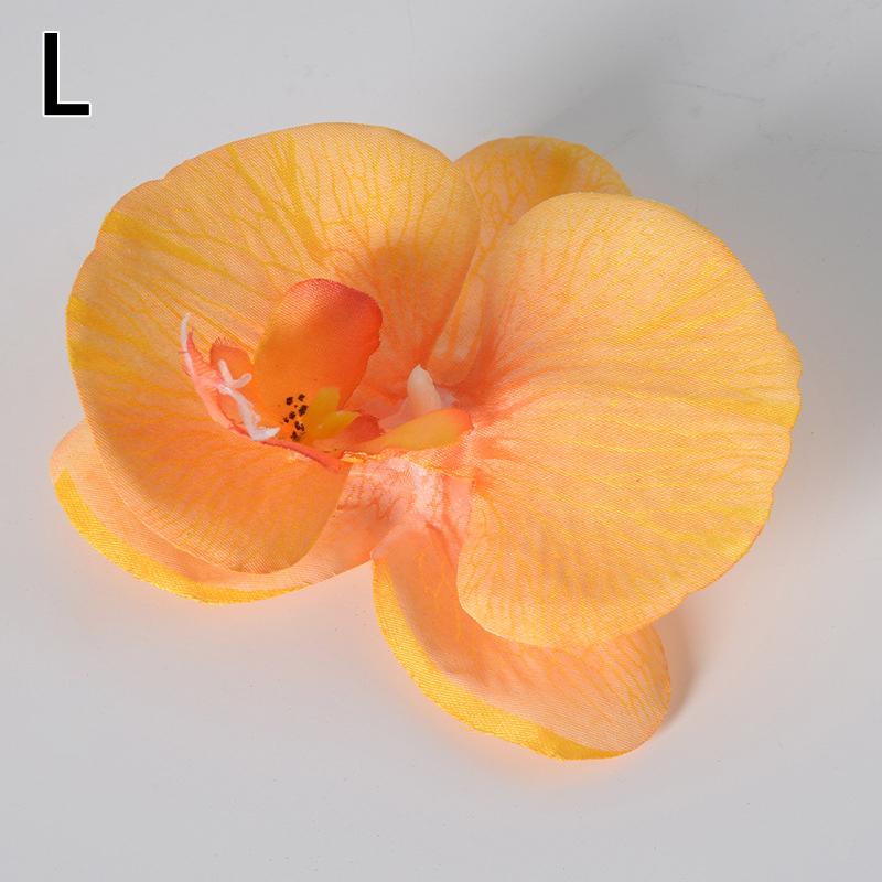 10 Stück Simulierte Gemusterte Schmetterlingsorchidee Künstliche Blumen für Heim-Zimmerdekoration Hochzeitskranzdekoration DIY Haarkarten