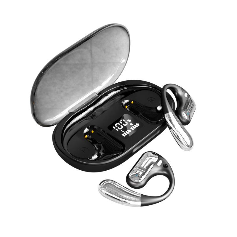 Knochenleitung Ohrhänger Ohr Kabelloses Bluetooth Headset Sport Komfort, Kein Gefühl und Lange Akkulaufzeit