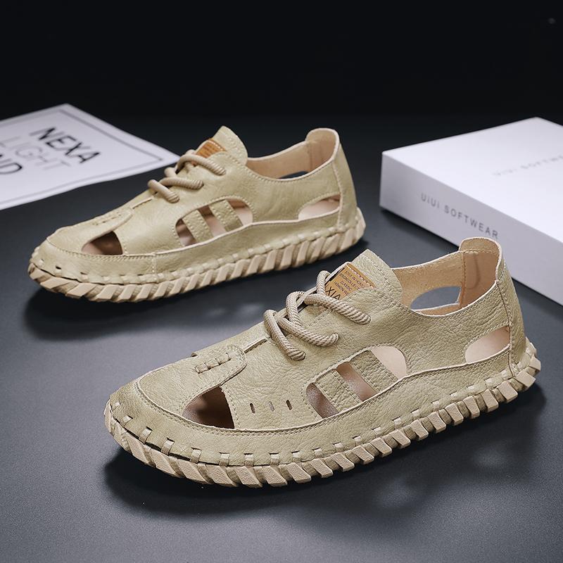 Hand-stitched Summer Men Sandals Breathable Outdoor Men Beach Sandals