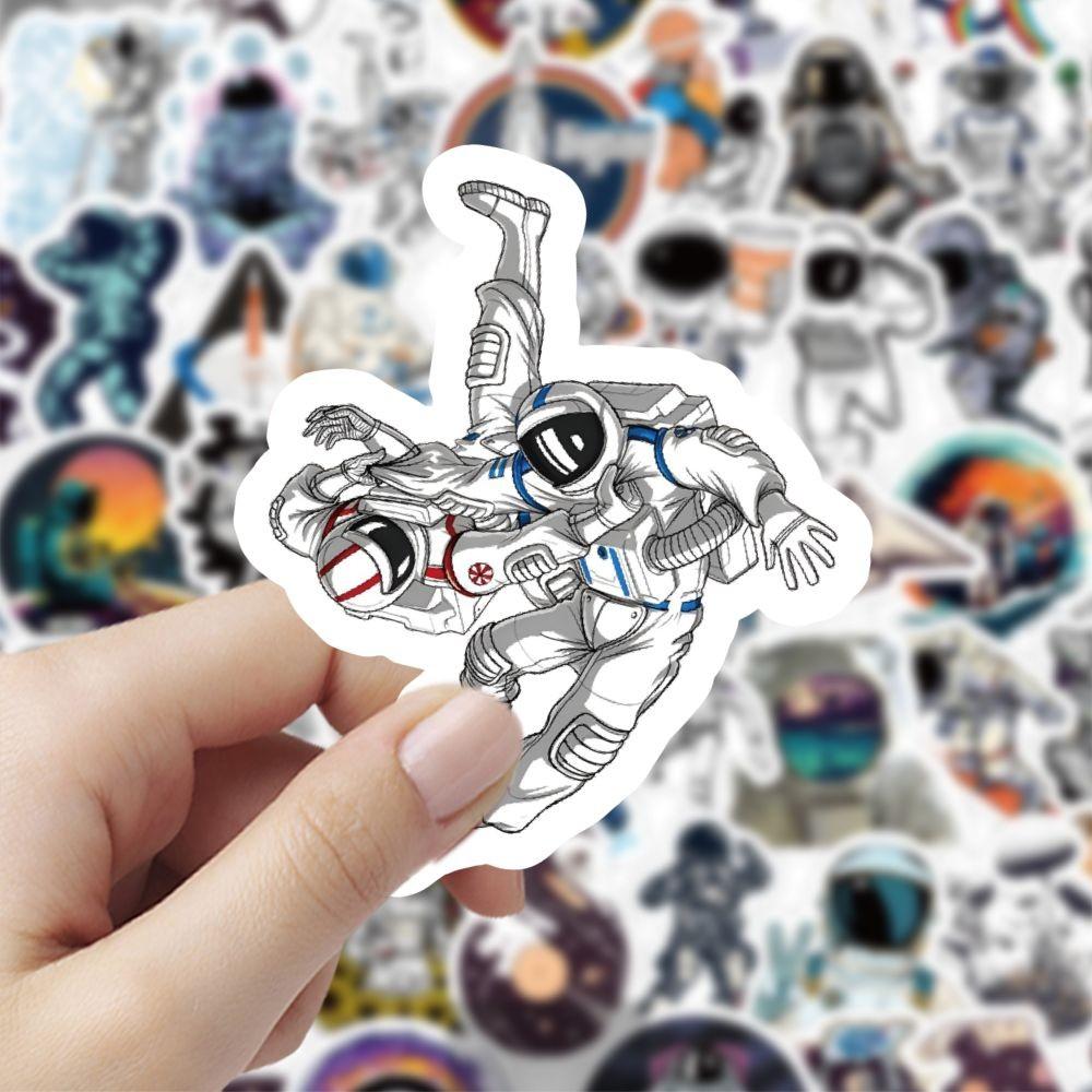 59PCS Cartoon Aerospace Astronaut NASA Graffiti Stickers for Bicycle Hand Account Pencil Case Decals LanLanStickersWorld