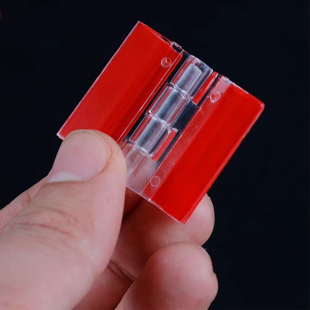 Transparent Folding Hinge Acrylic Fixing Hinge New Door Hinges  for Cabinet Drawer Jewelry Boxes