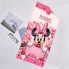 1pc Minnie5 Beach Towel with Custom Name, Beach/Swimming/Bath/Picnic/Camping Towel, Suitable for Seaside Beaches
