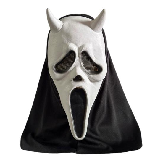 Diabolská maska na tvár pre dospelých Horor Krik Duch Maska na celú tvár na Halloween Maškarný večierok Kostým Cosplay Rekvizita
