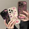 Applicable to Apple 16Promax European and American hot-selling soft case 14pm flower butterfly 15 painted IP13pm mobile phone case 11