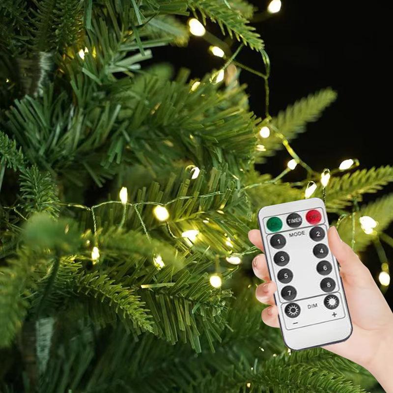 Atmosphere Night Light Strip Christmas Wedding Decoration String Light Green Copper Wire Christmas Decoration Light Remote Control