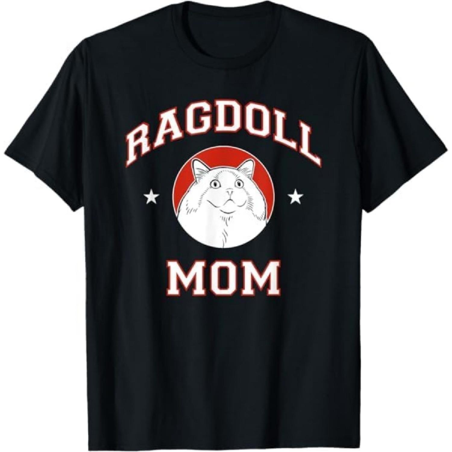

Ragdoll Cat Mom T-Shirt LTDV Mens Womens Tank Top Sweatshirt Hoodle Longsleeve 151 Black XXXXXL різнокольоровий
