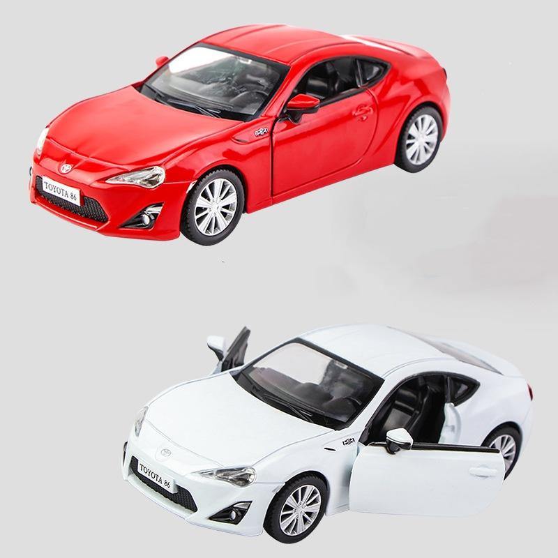1/36 Toyota 86 Alloy Diecast Car Model Toy 2 Doors Opened Pull Back Cars Birthday Gifts For Children Adult Collections