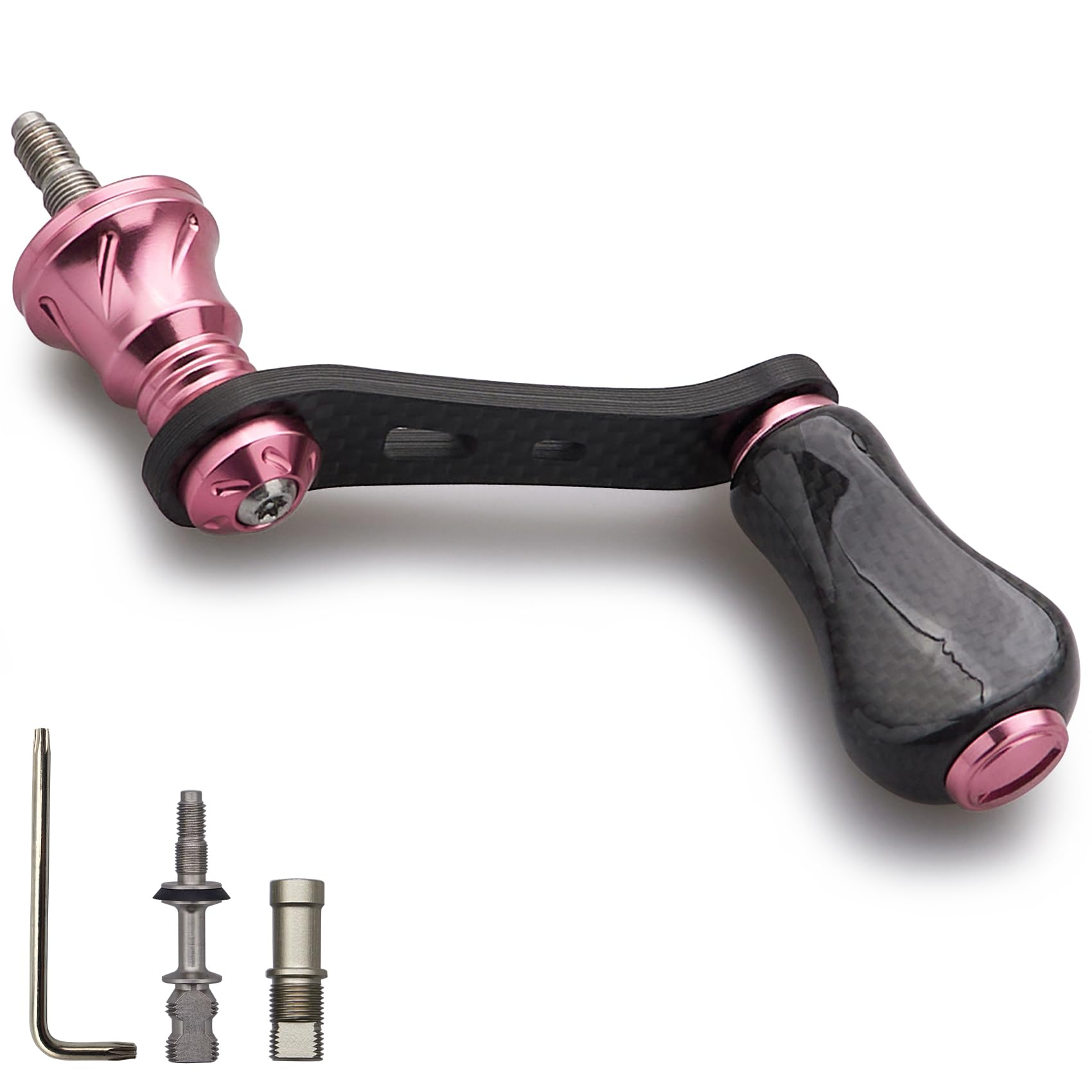 

Рукоятка катушки HEIGHTEN 42 мм с ручкой Shimano Daiwa Спиннинговая катушка Универсальная Игровая Серия Gourd Ручка Sakura 20 мм/21 мм [Легкая рыбалка] (20 мм - Розовый)