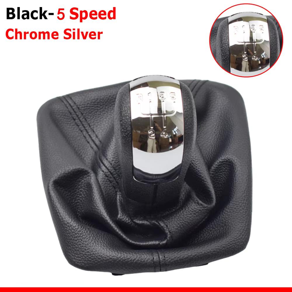 For Skoda Octavia 2 A5 A6 2004 2005 2006 2007 2008 2009 2010 2011 2012 2013 5/6 Speed Gear Lever Stick Shift Knob Leather Boot