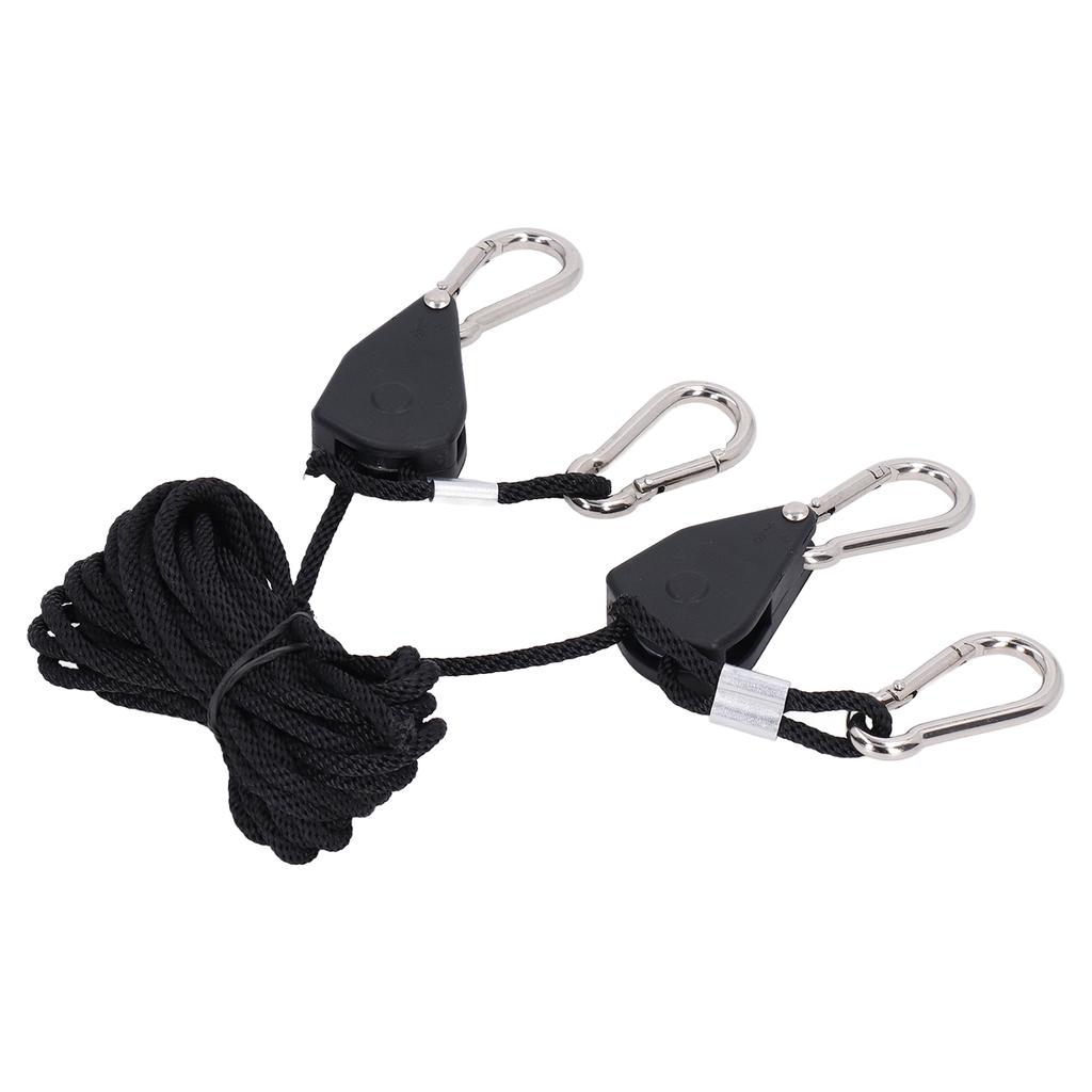 2 buc. 1/8in Agățătoare cu Clichet pentru Lumina de Creștere, Ajustabilă, Heavy Duty, Agățătoare cu Clichet, Agățătoare cu Cârlig cu Rezistență Ridicată