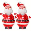 2pcs Giant Santa Claus Balloons,Extra Large Inflatable Christmas Decorations with Santa Faces, Heavy-Duty Aluminum Foil