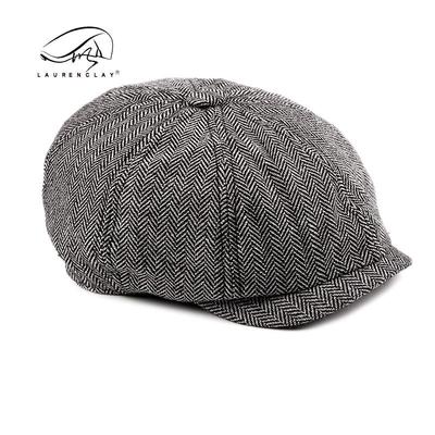 Men's & Women's Retro Plaid Octagonal Cap - British Style Duckbill Beret for Spring & Autumn