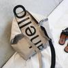 Big Bag Female 2018 New Canvas Women's Fashion Letters Portable Tote Bag Broadband Wild Large Capacity Handbag