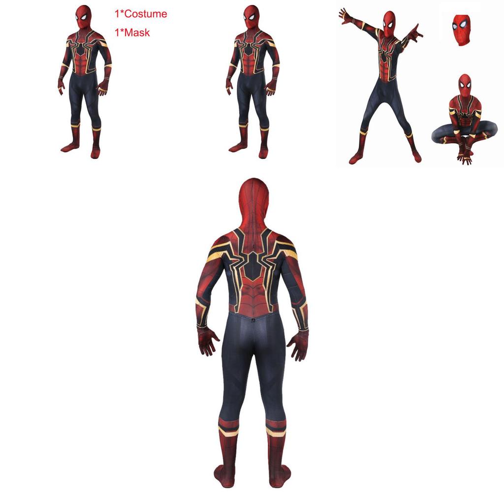 Spider-man Homecoming Iron Spiderman Suit Superhero Costume For Kids And Adults