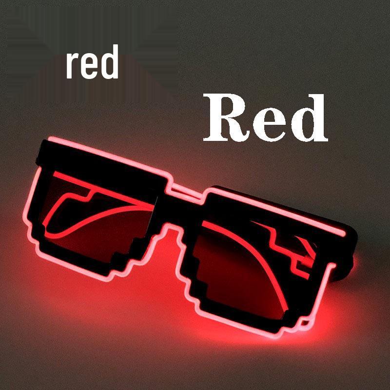 LED Mosaic Party Sunglasses - Cool Night Glow Glasses for Birthdays, Concerts, and Nightclubs