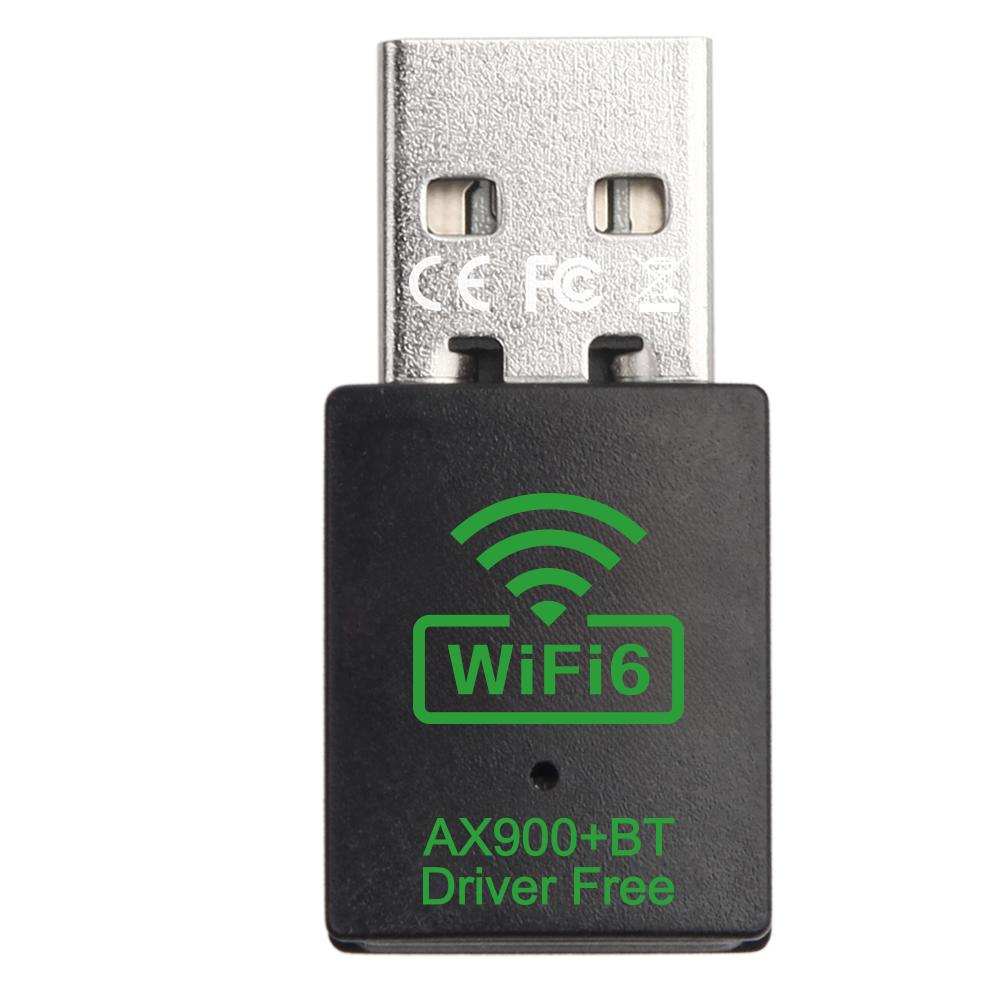

Адаптер USB WiFi 6 900 Мбит/с Адаптер Bluetooth 5.4 Беспроводная сетевая карта 2,4 ГГц и 5 ГГц Двухдиапазонный WiFi LAN-приемник Для Win 10 11 Без драйверов