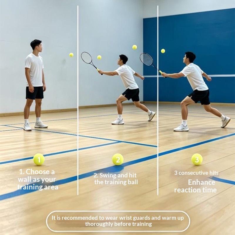 Badminton Training Ball Indoor Rebound Sponge Shuttlecock For Badminton Racket Swing Practice Low Noise Foam Wall Hitting Ball
