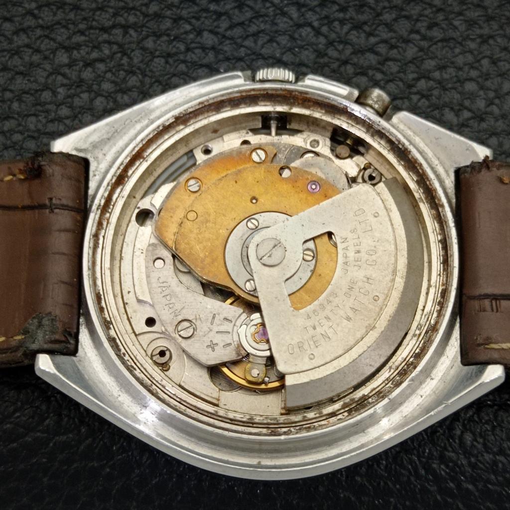 USED JAPAN ORIENT CRYSTAL 46943 AUTOMATIC MENS ORIGINAL DIAL WATCH a432880-2 R113-a432880