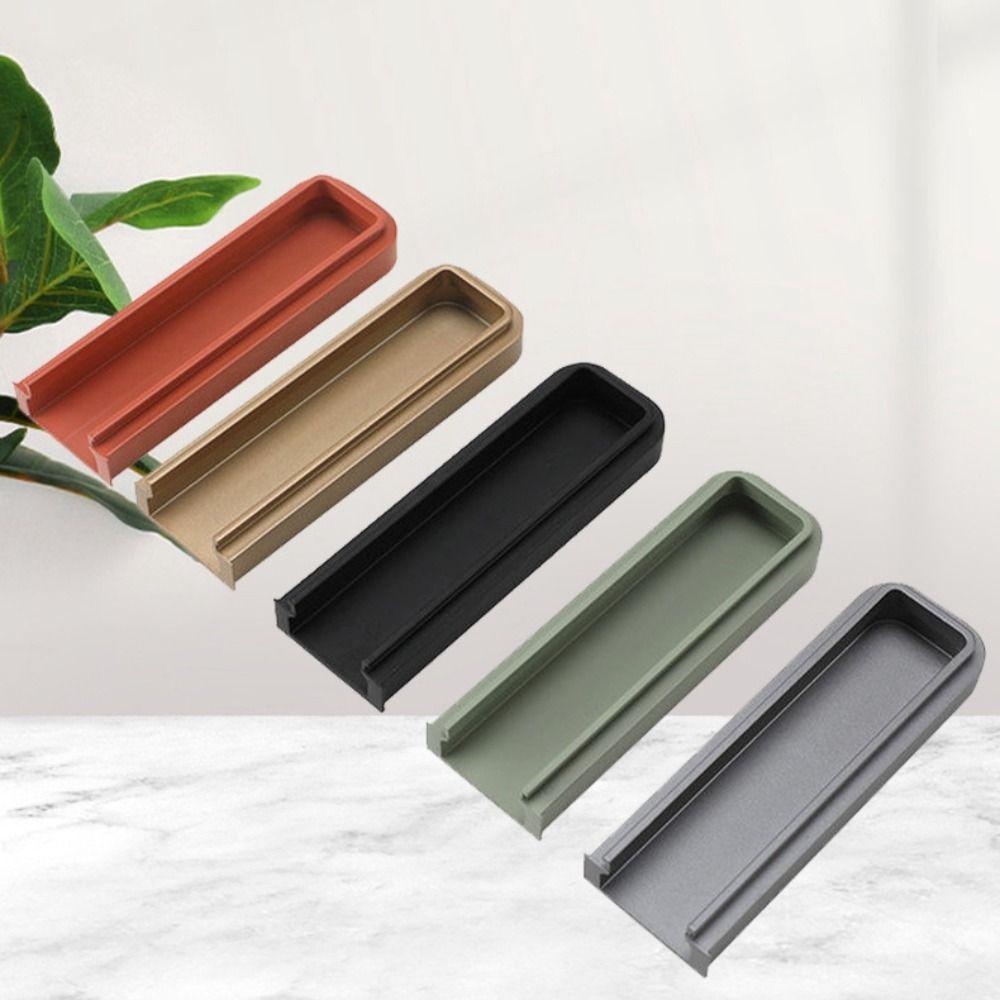 Aluminum Zinc Zinc Alloy Recessed Cabinet Handle Light Luxury Drawer Handle Door Pulls  Sliding Door