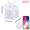 Wedding Favour Boxes 24 Pcs Candy Treat Gift Box with Ribbons Carved Hollow Small Gift Box for Personalised Sweets Communion