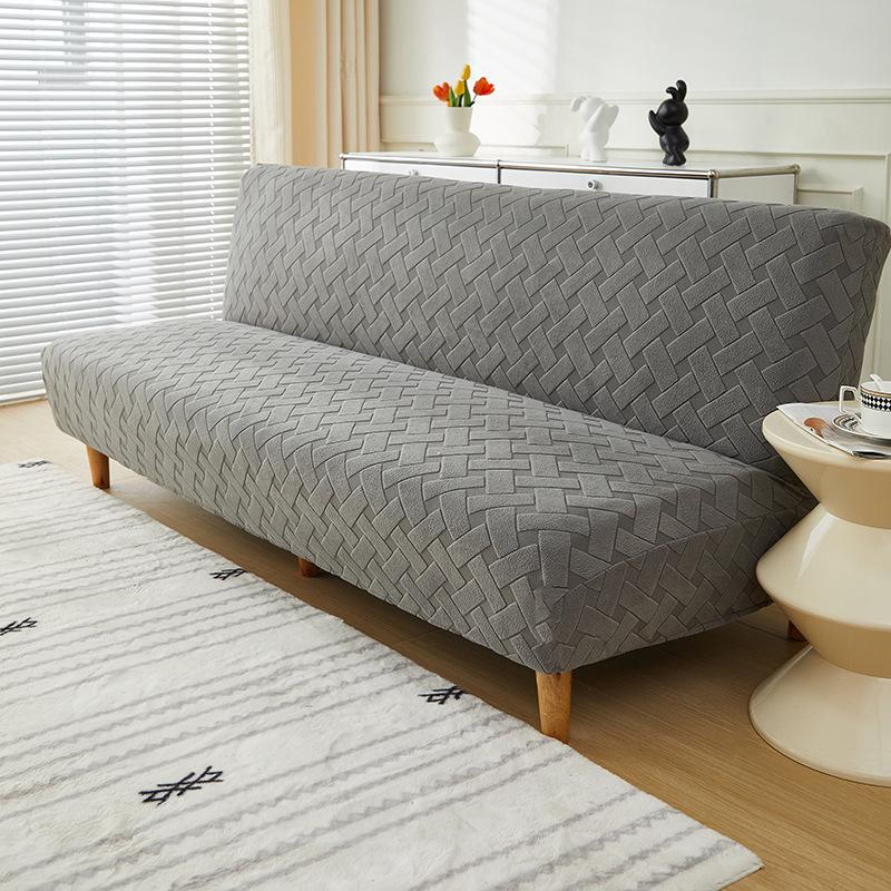 

Однотонний 3D жакардовий складаний чохол для дивана-ліжка з кріслом-мішком, нековзний, стійкий до плям, без підлокітників Large: 195-210 cm