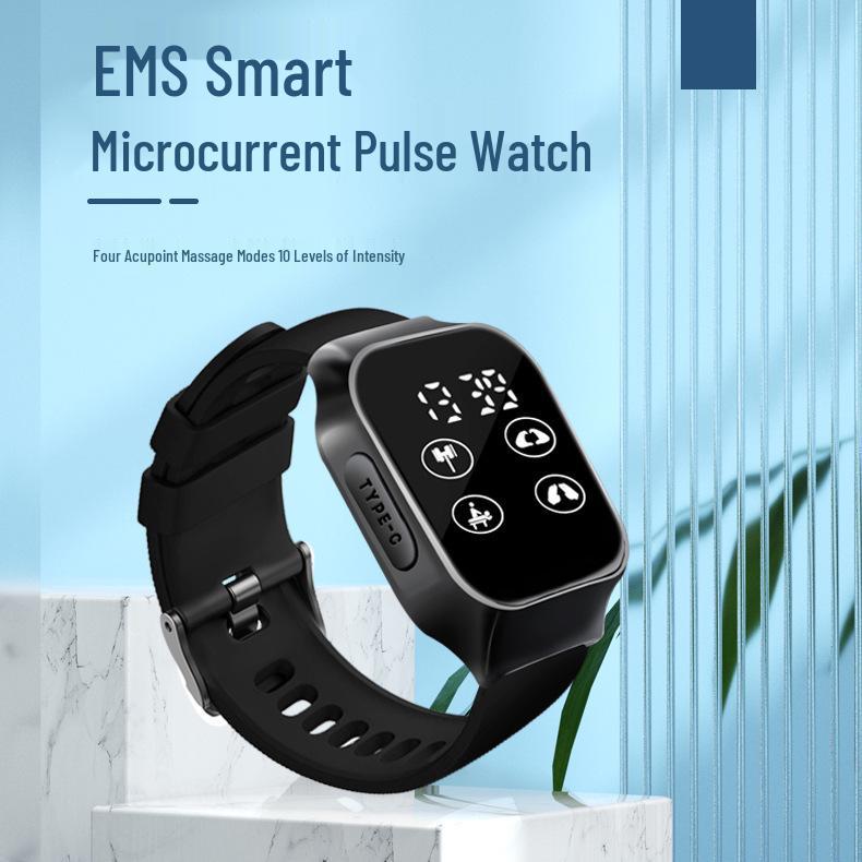 Life Waterproof EMS Microcurrent Pulse Massage Smartwatch