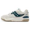 Cross 90 Pu Round Toe Lace-Up Wear-Resistant Non-Slip Low-Top Skate Shoes Unisex Skate Shoes White Green S79035-8