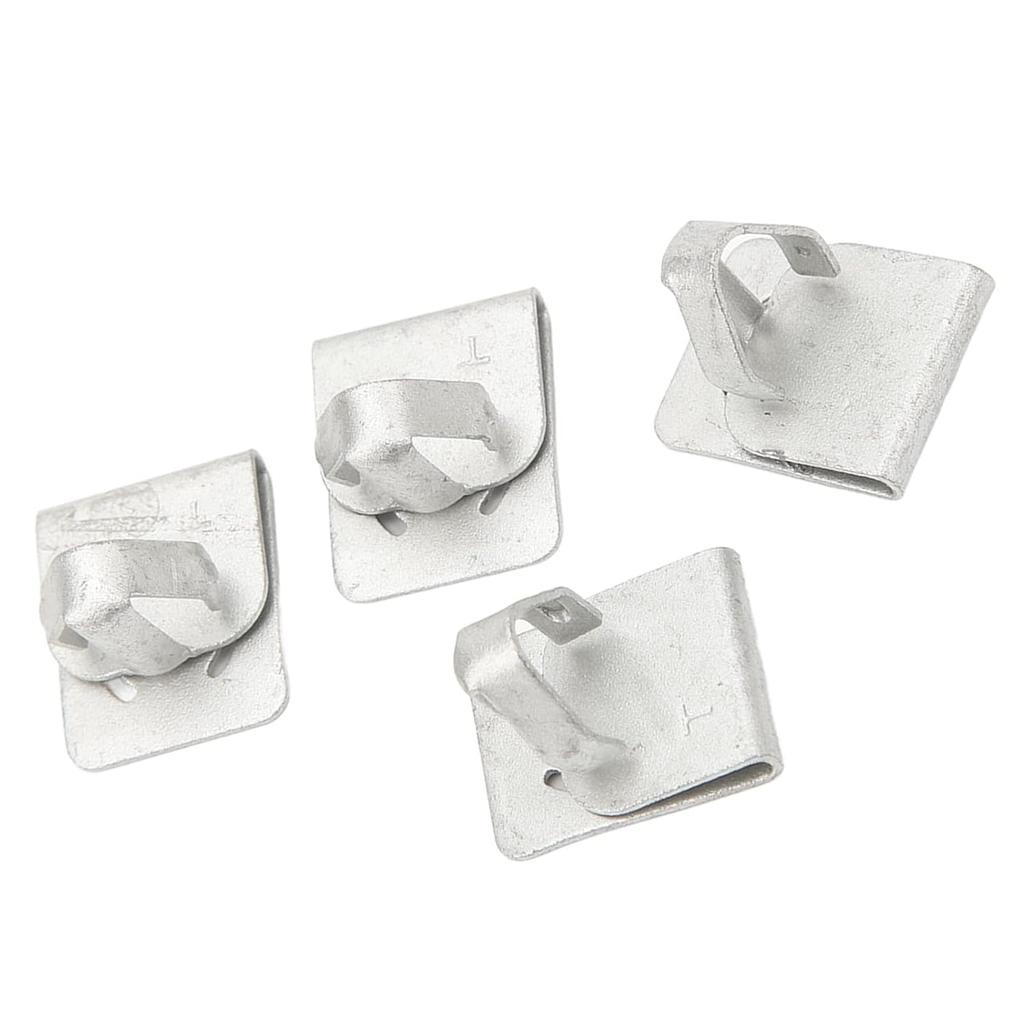 Oil Filter Access Panel Clips, 4PCS Aluminum Alloy High Strength Replacement W715288S439 Easy Car Maintenance Durable Universal Fit