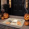 1pc, Halloween Cute Boo Ghost Pumpkin Cartoon Entrance Mat, Fleece Thickened Material, 1.02cm Sponge Padding, Soft And Healing Non-Slip Welcome Mat, S
