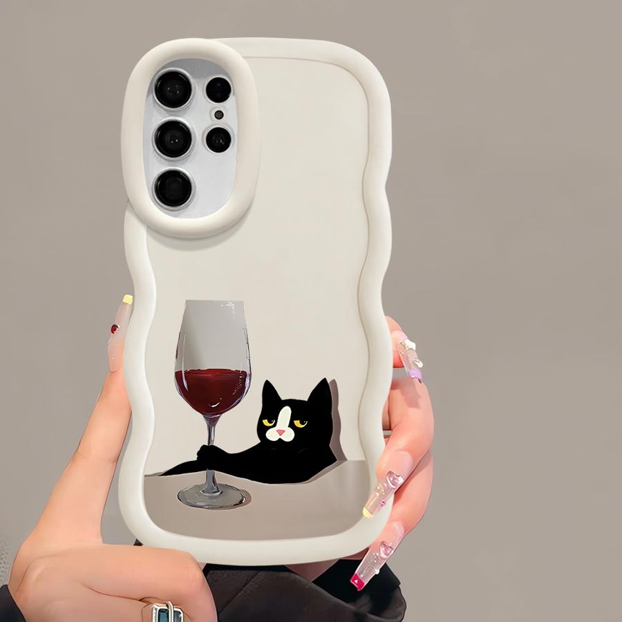 Cute Cat Case for Samsung Galaxy S20 FE S21 S25 S24 A25 A26 S23 Plus S22 Ultra Soft Phone Cover A24 A54 A35 A34 A55 A36
