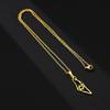 Geometric Ethnic Style Hollow Titanium Steel Israeli Pendant Necklace